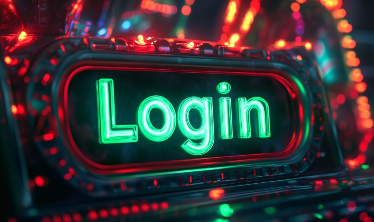 Tampilan neon baccarat di layar mobile